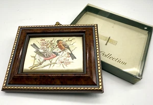 Vintage Consort Pictures Picture Silk Collection Birds on Silk Framed Boxed - Picture 1 of 12