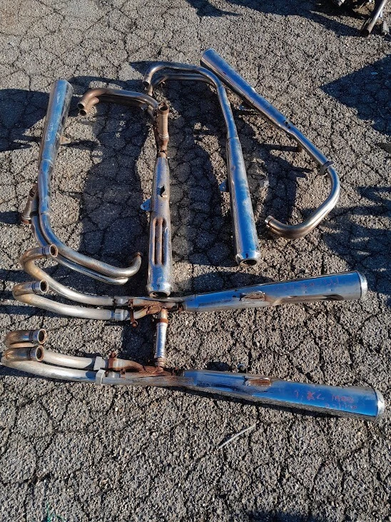 Tubos de escape de stock de uso para modelos policiales Kawasaki Kz1000p Foto 1 de 4