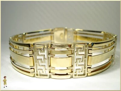 Real VERSACE Solid Gold Bracelet 14k - 40 years old, Gianni Versace 14CT — 第 1/4 张图片