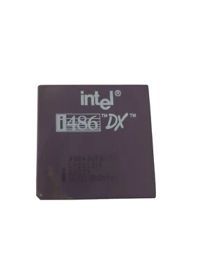 Intel i486 DX SX419 A80486DX-33 Socket 3 33 MHz ✅ Rare Collectible - Image 1 of 2