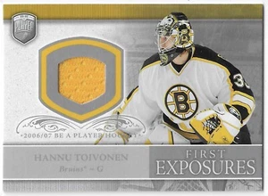 2006-07 BE A PLAYER HANNU TOIVONEN FIRST EXPOSURES PLAYER WORN JERSEY #HT BRUINS - Picture 1 of 2