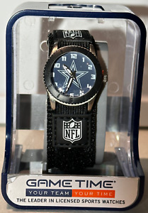 Dallas Cowboys Kids Rookie Watch Black with Blue Dial NFL-ROB-DAL Nylon Band 
