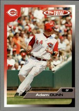 2005 Topps Total Silver Cincinnati Reds Baseball Card #190 Adam Dunn