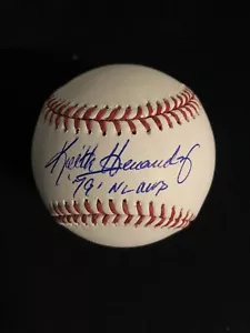 KEITH HERNANDEZ AUTOGRAPHED MLB BASEBALL METS 1979 NL MVP INSCRIPTION JSA - Picture 1 of 2