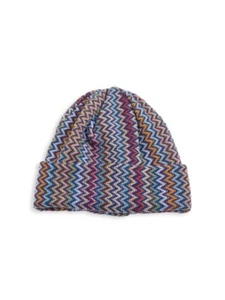 MISSONI CHEVRON BEANIE HAT HOODIE HEAD WARMER CPL8WMU8185 100% AUTHENTIC NEW TAG - Picture 1 of 3