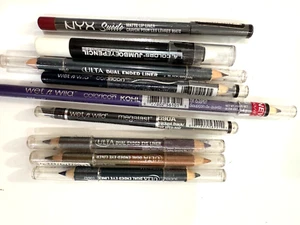 Confezione 9 Matite Eyeliner Marche e Colori Misti NUOVE (alcune Doppia Estremità) - Foto 1 di 8