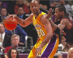 Brian Shaw signiertes 8 x 10 Foto NBA Basketball Los Angeles Lakers kostenloser Versand - Bild 1 von 1