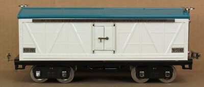 MTH Tinplate Traditions 10-1089 No. 514R Ivory/Peacock Reefer Standard Gauge - Image 1 of 4