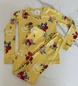Disney Collection By Hanna Andersson Beauty And The Beast Pajama Set Size 130/8  - Picture 1 of 5