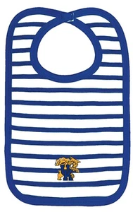 Kentucky Wildcats Striped Bib Newborn Baby 100% Cotton Zelcro Closure NEW - Picture 1 of 1
