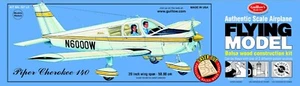 Kit Modelo Volador de Madera de Balsa Guillow Piper Cherokee 140, Aviación General GUI-307 - Imagen 1 de 6