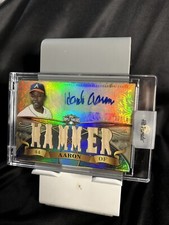 2013 Topps Triple Threads Hank Aaron 3-Relic Auto 09/18