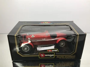 BBURAGO 3014 ALFA ROMEO 8C 2300 MONZA 1931 -RED 1:18- GOOD IN BOX - Picture 1 of 7