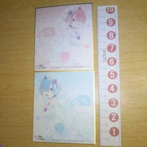 A66734 Re:Zero Starting Life in Another World Picture board card Rem + Ram - Picture 1 of 4