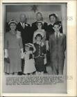 1960 photo de presse Eisenhower, première pose familiale avant le service de Pâques, Augusta