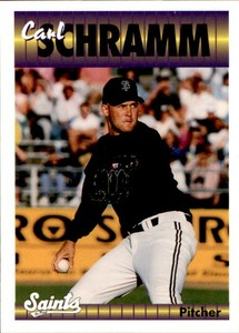 1994 St. Paul Saints Team Issue #24 Carl Schramm Chicago Illinois Baseball Card