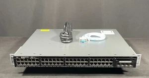 Cisco WS-C3650-48TQ-L 48 Port Gigabit Ethernet Switch w/ 4x 10G SFP+ -Fast Ship - Picture 1 of 5