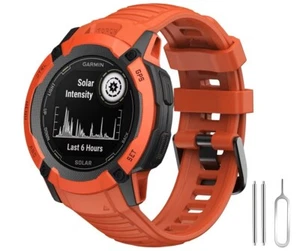 Per Garmin Instinct/Instinct 2 SmartWatch Solare Cinturino Silicone di Ricambio - Foto 1 di 32