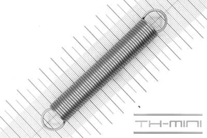 Zug-Feder 1,5mm Haken Öse 15x101,5mm 6,9kg Spiral Edel-stahl rostfrei Metall - Bild 1 von 1