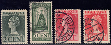 1923 Netherlands SC# 124-127 - Queen Wilhelmina - 4 Different Stamps - Used