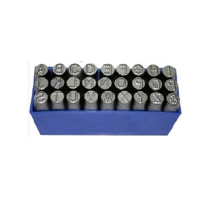 12mm 14mm Dot Stamp Steel English Metal Punch Stamps Alphabet Wood Leather Etc - Picture 1 of 5