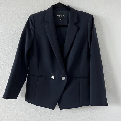 Blazer Lafayette 148 New York Azul Marino Botón Frontal Talla 6 Foto 1 de 4