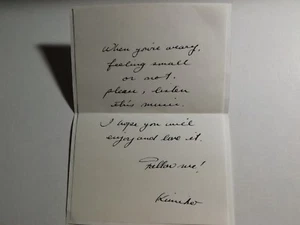Kimiko Itoh Japanese jazz vocalist Christmas card - Picture 1 of 3