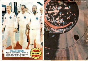 1970 Topps, Man On The Moon, #49 Splashdown (C64)
