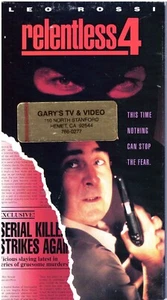RELENTLESS 4- Leo Rossi- Nothing Stops the Fear of Serial Killer VHS LN - Picture 1 of 2
