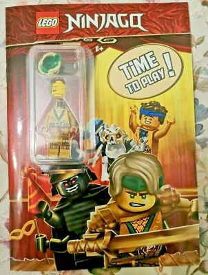LEGO Mini FIGURA Ninjago LLAYD oro perla con LIBRO 16 páginas Foto 1 de 3