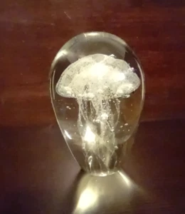 Murano Art Glass Paperweight ,Sommerso Jellyfish. - Picture 1 of 5