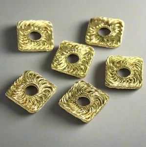 10 piezas cuentas de malla de alambre doradas 20 mm - Imagen 1 de 7