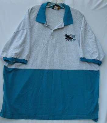 复古悍马短袖圣何塞鲨鱼棉质polo衫男式XL码 — 第 1/2 张图片