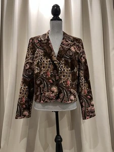 Larry Levine Corduroy Blazer With Rhinestones  - Picture 1 of 5