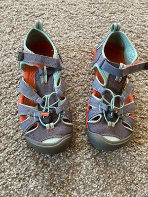 Keen Seacamp II CNX Sandals KIDS Flint Stone Ocean Wave Size 4 US WASHABLE - Image 1 of 3