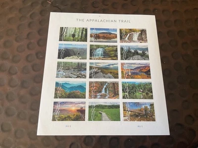 🔴 APPALACHIAN TRAIL U.S. POSTAGE FOREVER STAMPS SHEET 🟢 - Image 1 of 3