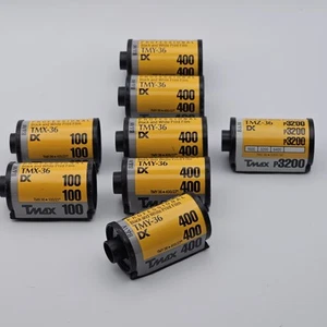 LOT of 8 Total KODAK Film Tmax TMX 400ISO ,T-MAX P3200, TMAX 100 B&W- Out of Box - Picture 1 of 5