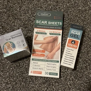 Lot Of 3 Different Scar Tape And Gel Advanced Scar Gel/tape Factory Sealed $47 - Picture 1 of 9