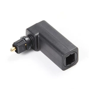 1Pcs Toslink 90 Degree Optical Audio Cable Adapter Male to Female Right1625 - Picture 1 of 8