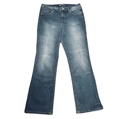 Pantalones de mezclilla BandolinoBlu Lauren Bootcut 12 azules cintura alta para mujer medidas 32 x 30 Foto 1 de 4