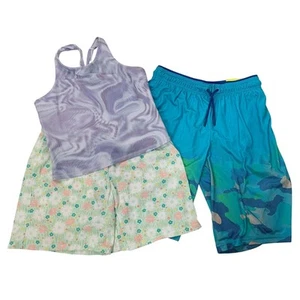Lot of 3 New All in Motion Cat & Jack Girls XL Tank Top Lounge Athletic Shorts - Picture 1 of 3