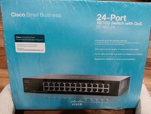 🔥🔥Cisco (SF 100-24) 24-Ports 10/100 Switch With QoS🔥🔥 - Picture 1 of 5