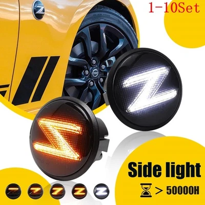 For 2003-2009 Nissan Z33 350z 370Z Z34 09-20 LED Side Marker Turn Signal 1-10Set - Image 1 of 4