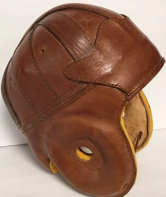 Gripper Nagurski Era Leather Football Helmet Reproduction NEW - Image 1 of 4