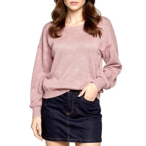 EMERSON FRY Carolyn Organic Cotton Sweater, Rose Organic, Small - Picture 1 of 11