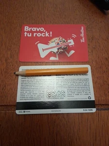 Tim Hortons Rechargeable Gift Card FD103439 Bravo, Tu Rock! Zero Balance 2022 - Picture 1 of 1