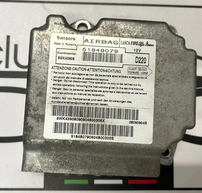 Fiat 500 Airbag ECU 51848079 2008-2014 NO CRASH DATA Genuine - Image 1 of 4