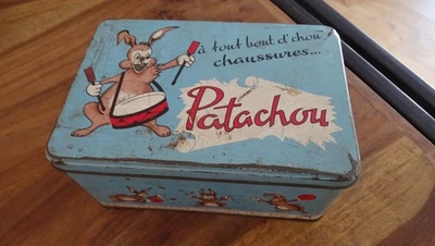 PLV ANCIENNE BOITE PATACHOU LAPIN TANNERIES ROUX MOJAU FRANCEBUCK - Photo 1/4