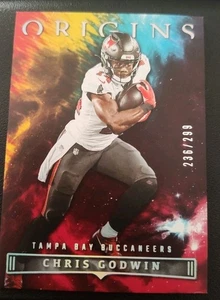 /299.   2022 Origins Red Chris Godwin No. 90 Tampa Bay Buccaneers SP - Picture 1 of 3