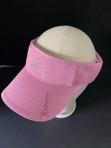 Paris Las Vegas Logo Pink Visor Hat Adult Adjustable One Size - Picture 1 of 7